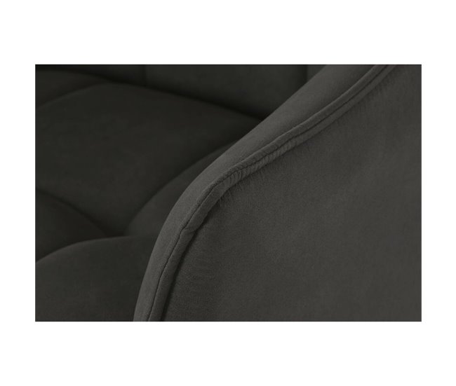 Conforama Silla DKD Home Decor Negro Marrón Oscuro Gris Oscuro Metal 60 X 60 X 84 Cm