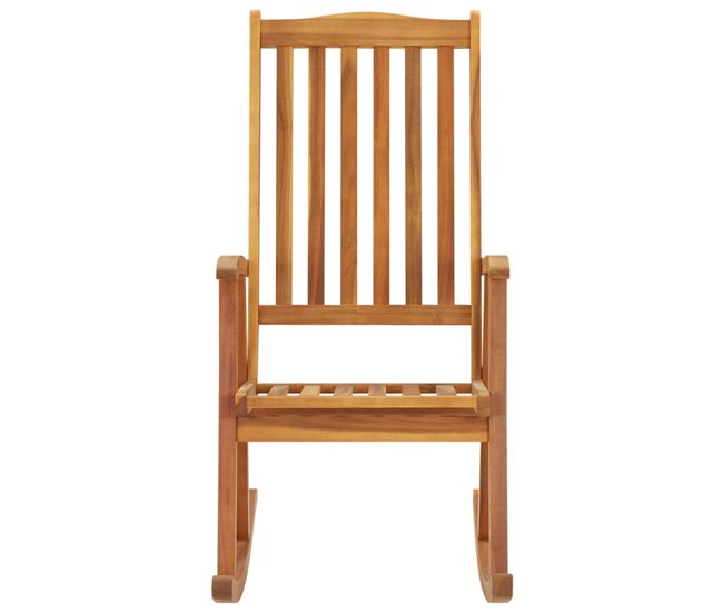 Conforama Silla Mecedora Con Cojines Madera Maciza De Acacia