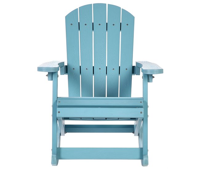 Conforama Silla Mecedora De Jardín Infantil Azul Claro ADIRONDACK