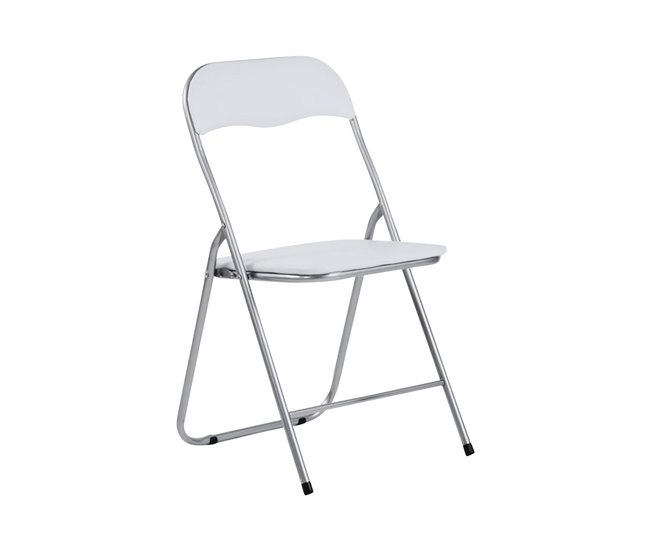 Conforama Silla Plegable Acolchada Eleonor Blanca 44x46x79cm 7house