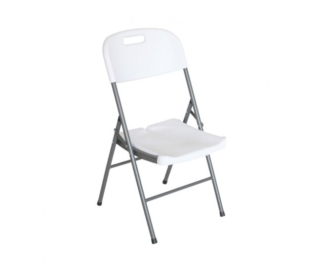 Conforama Silla Plegable con Asa 47x58x87cm Blanco O91