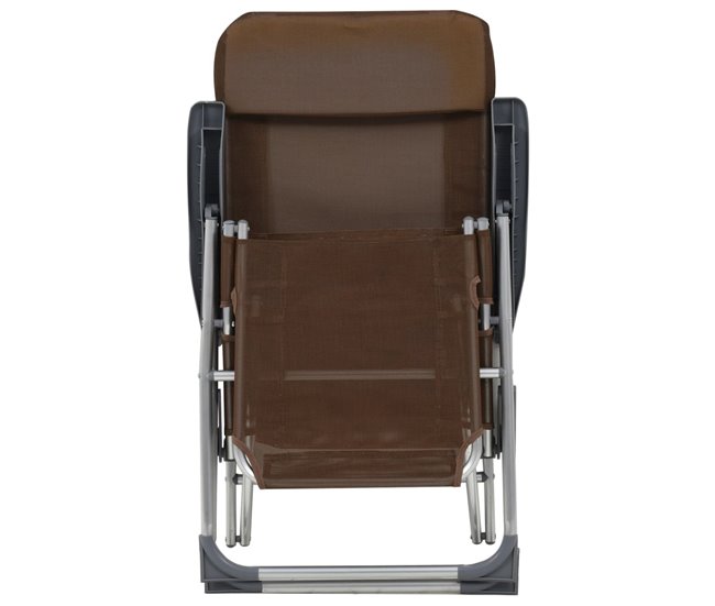Conforama Sillas De Camping Plegables Reposapiés 2 Unidades Textilene Marrón