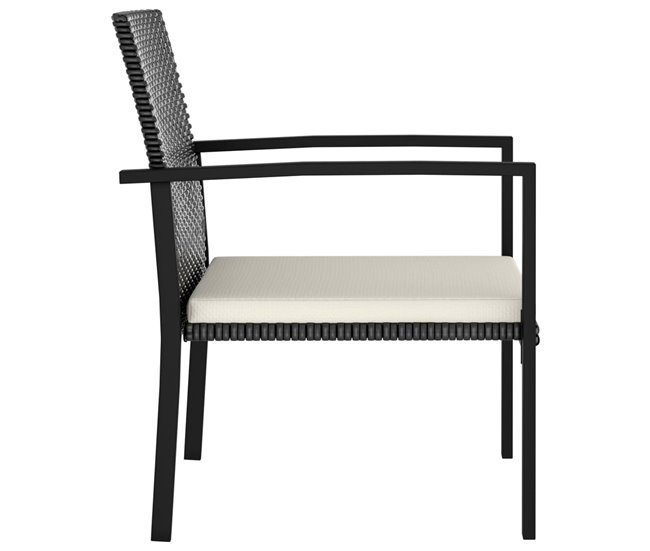 Conforama Sillas De Comedor De Jardin 2 Unidades Ratán Sintético Negro