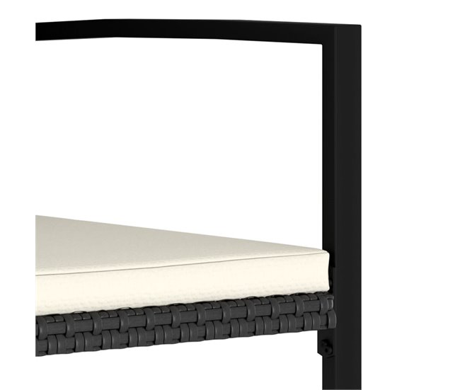 Conforama Sillas De Comedor De Jardin 2 Unidades Ratán Sintético Negro