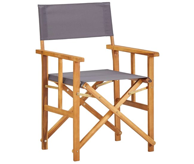 Conforama Sillas De Director 2 Unidades Madera Maciza De Acacia