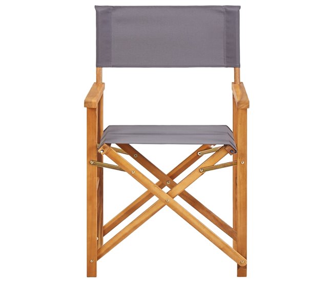 Conforama Sillas De Director 2 Unidades Madera Maciza De Acacia