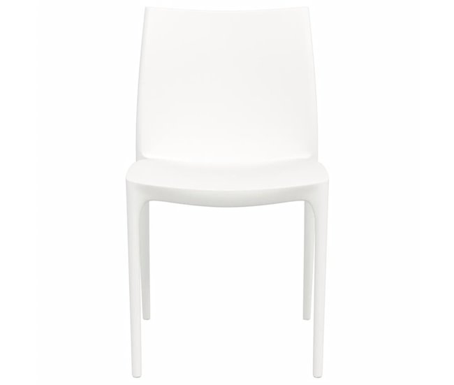 Conforama Sillas De Jardin 2 Unidades Polipropileno Blanco 50x46x80 Cm