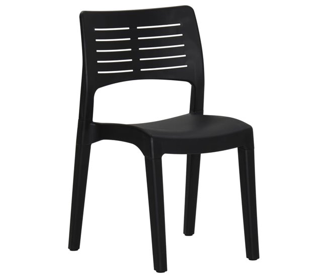 Conforama Sillas De Jardin 2 Unidades Polipropileno Gris Antracita