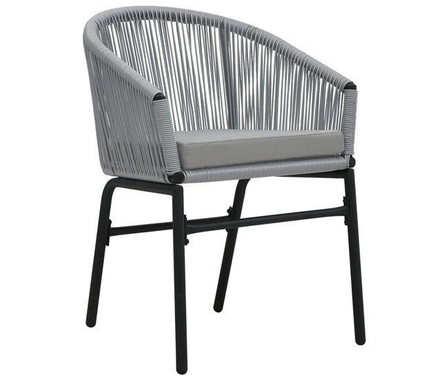 Conforama Sillas De Jardin 2 Unidades Ratán Sintético Antracita