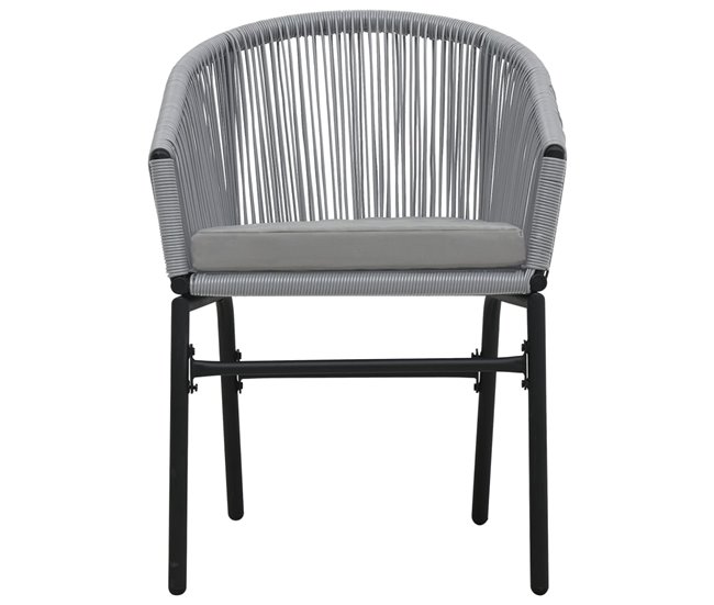 Conforama Sillas De Jardin 2 Unidades Ratán Sintético Antracita