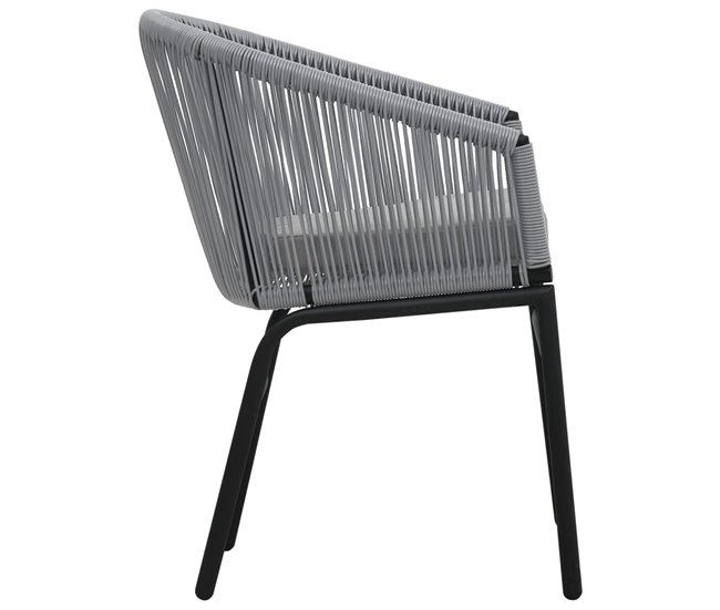 Conforama Sillas De Jardin 2 Unidades Ratán Sintético Antracita