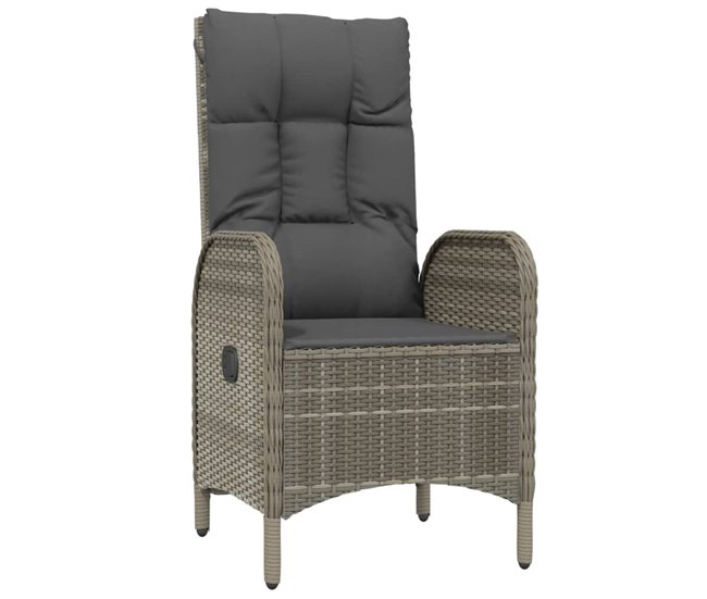 Conforama Sillas De Jardin 2 Unidades Ratán Sintético Gris