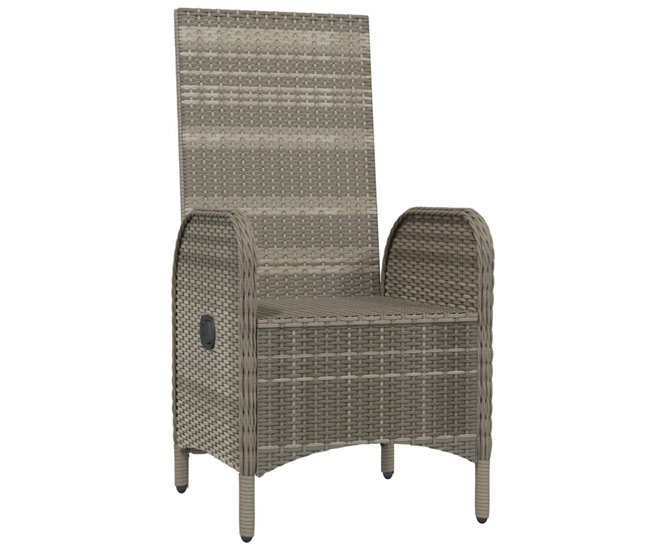 Conforama Sillas De Jardin 2 Unidades Ratán Sintético Gris