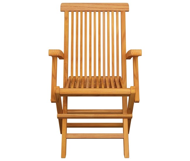 Conforama Sillas De Jardin 8 Unidades Madera Maciza De Teca Con Cojines Grises