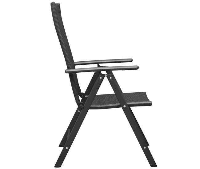 Conforama Sillas De Jardin Apilables 2 Unidades Ratán Sintético Negro