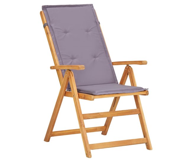 Conforama Sillas De Jardin Reclinables 2 Unidades Madera Acacia Maciza Marrón