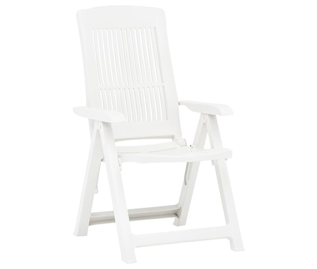Conforama Sillas De Jardin Reclinables 2 Unidades Plástico Blanco