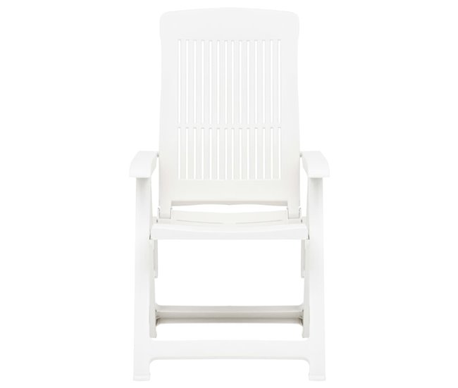 Conforama Sillas De Jardin Reclinables 2 Unidades Plástico Blanco