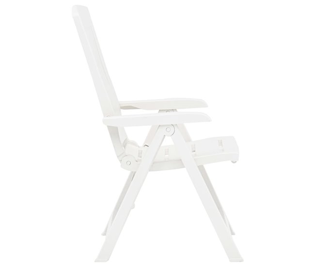 Conforama Sillas De Jardin Reclinables 2 Unidades Plástico Blanco