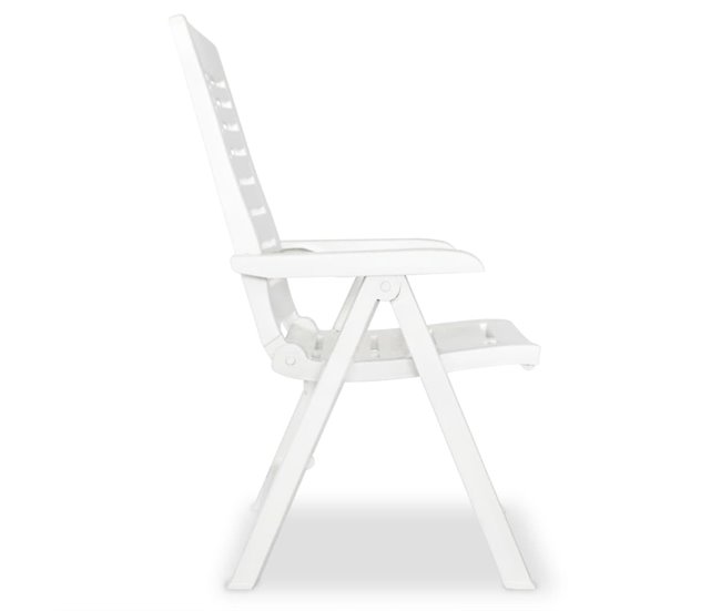 Conforama Sillas De Jardin Reclinables 2 Unidades Plástico Blanco