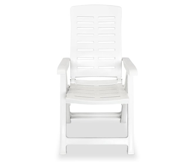 Conforama Sillas De Jardin Reclinables 6 Unidades Plástico Blanco
