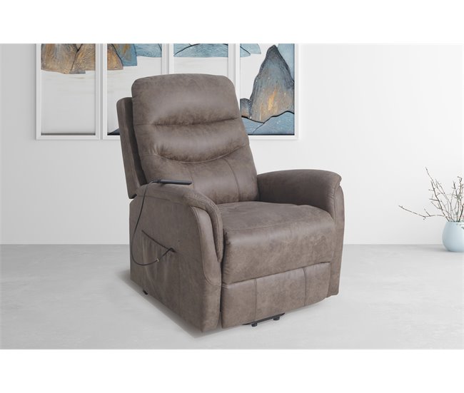 Conforama Sillón CORI Relax Eléctrico Con Masaje LIFT UP Marrón