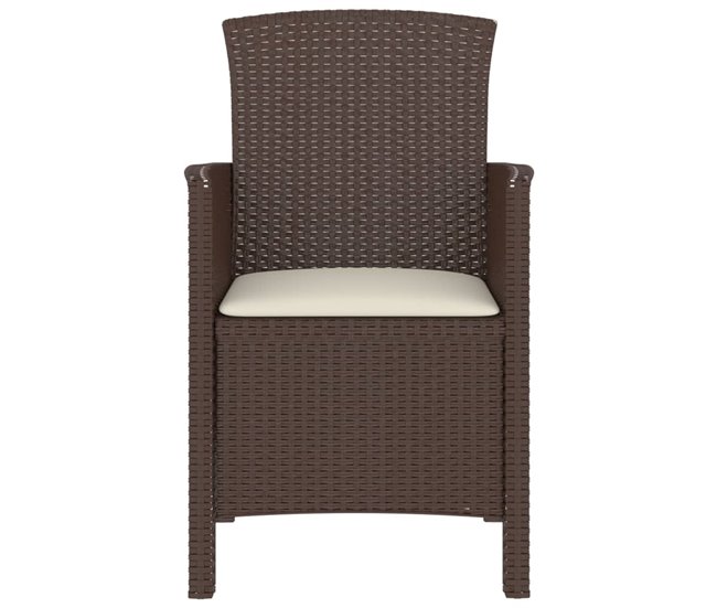 Conforama Sillón De Jardin Con Cojin Ratán PP Marrón