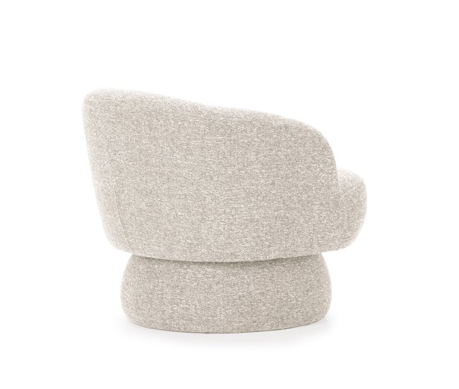 Conforama Sillón Decorativo Rotativo DALI Color Beige