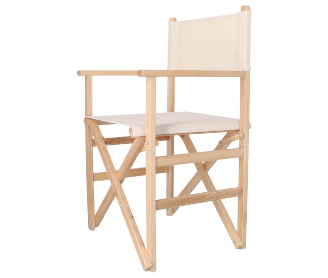 Conforama Sillon Director Sunset Acabado En Aceite Lona Cruda 51x46x86 Cm