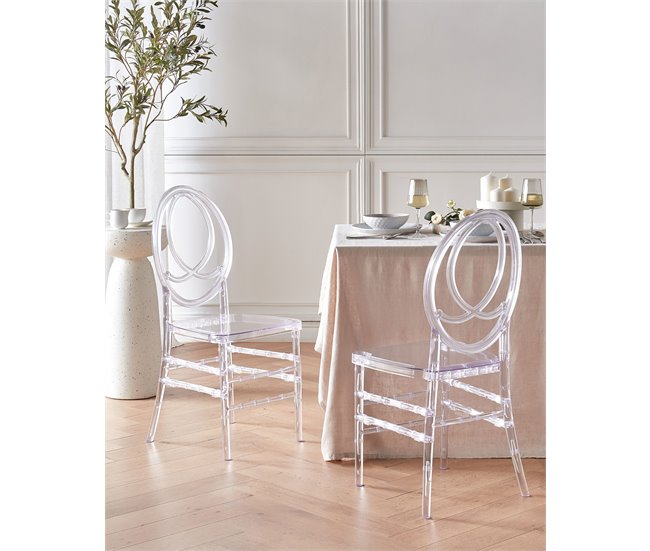 Conforama Sillón Para Eventos Conjunto De 2 Transparente MIDWAY