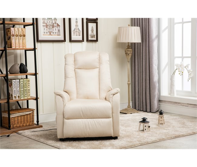 Conforama Sillón Relax Eléctrico Microfibra MAX Beige
