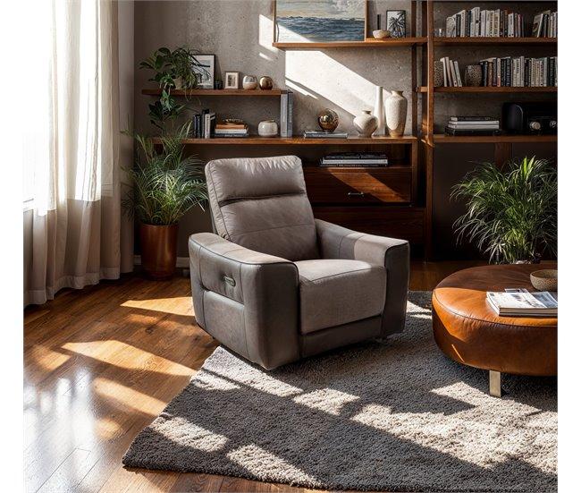 Conforama Sillón Relax Eléctrico MOON Color Gris Claro Y Gris Oscuro