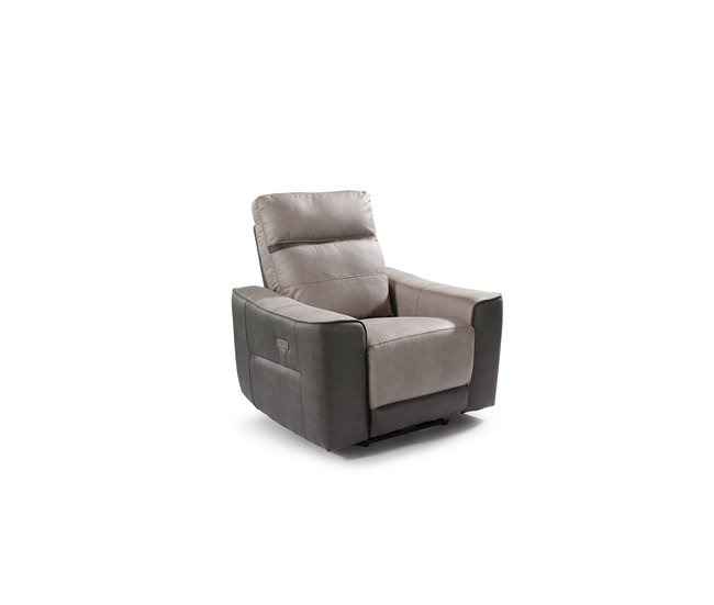 Conforama Sillón Relax Eléctrico MOON Color Gris Claro Y Gris Oscuro