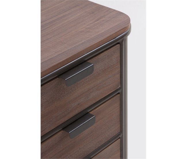 Conforama Sinfonier De Metal Con Encimera Y 4 Cajones De Madera