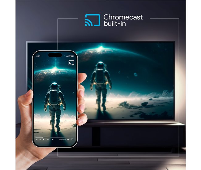 Conforama Smart TV 40 Pulgadas Full HD Hey Google Official Assistant Con Control Por Voz. Televisor Android 11 - TD Systems PRIME40C15GLE