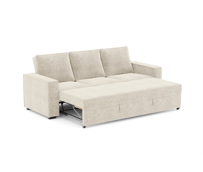 Conforama Sofá 3 Plazas Con Cama Color Beige AZZURO