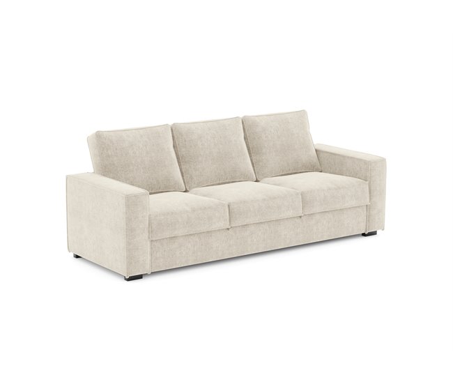 Conforama Sofá 3 Plazas Con Cama Color Beige AZZURO