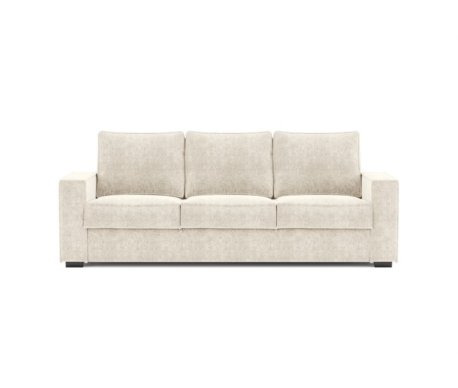 Conforama Sofá 3 plazas con cama color beige AZZURO