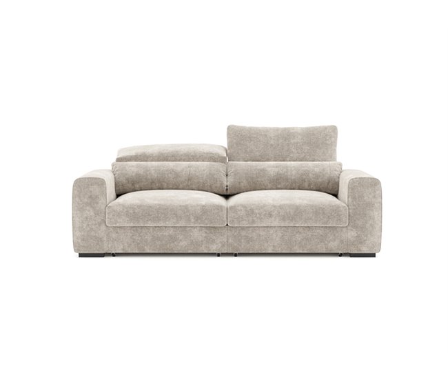 Conforama Sofá 3 plazas LANDON convertible en cama beige