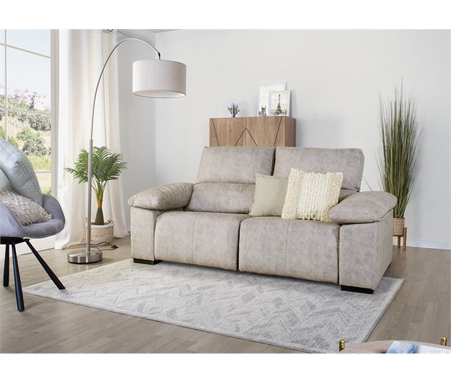 Conforama Sofá 3 Plazas Relax Eléctrico BALTIA Beige