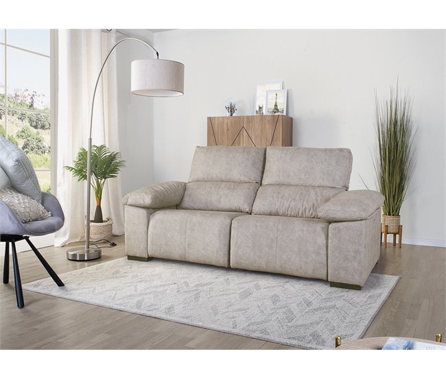 Conforama Sofá 3 Plazas Relax Eléctrico BALTIA Beige