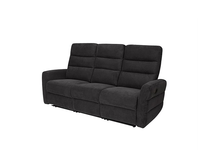 Conforama Sofá 3 Plazas Relax Manual ZEUS Color Gris