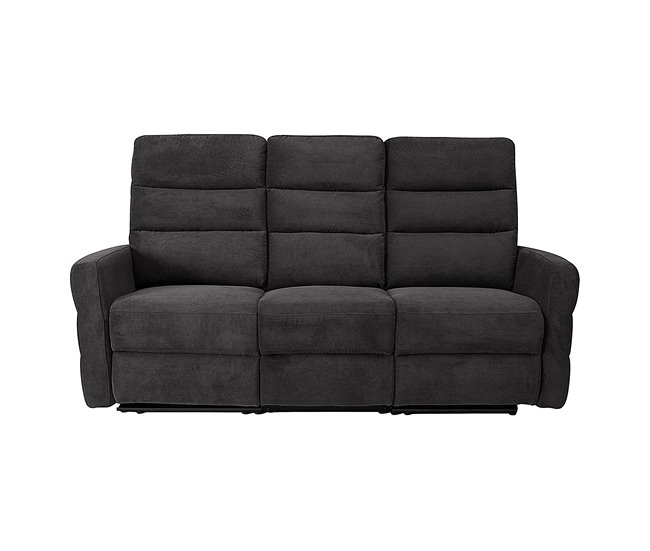 Conforama Sofá 3 plazas relax manual ZEUS color gris