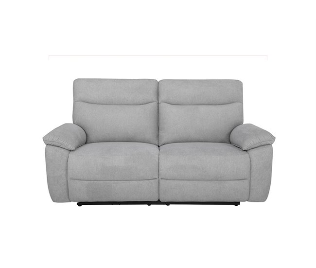 Conforama Sofá BREE 3 plazas relax eléctrico gris claro