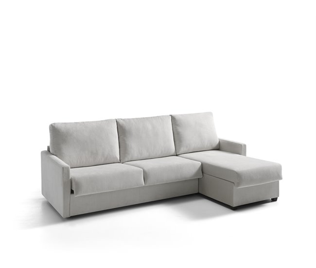 Conforama Sofá Cama Con Longue Reversible AVA Color Gris