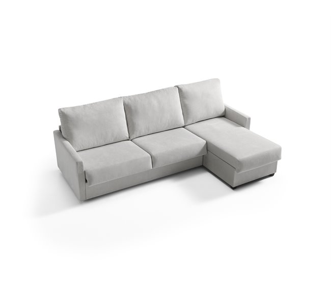 Conforama Sofá Cama Con Longue Reversible AVA Color Gris