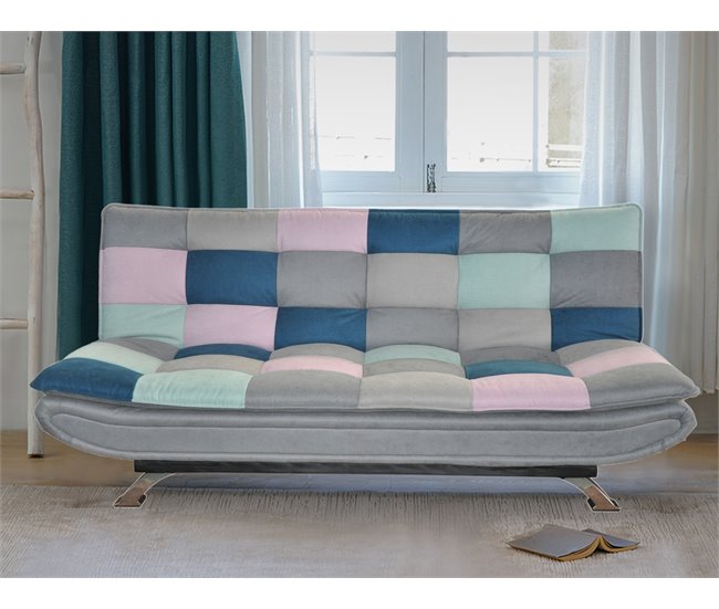 Conforama Sofá Cama De Tela MARIE Estampado Multicolor