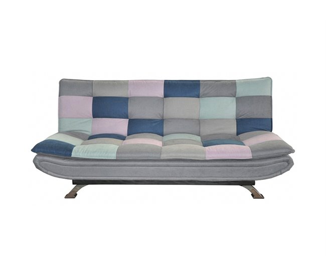 Conforama Sofá cama de tela MARIE estampado multicolor