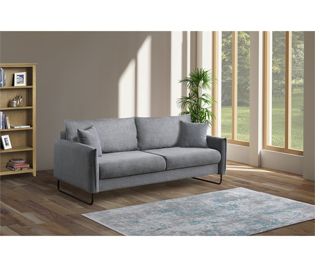 Conforama Sofá Convertible En Cama Color Azul VENUS