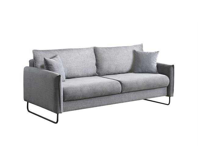 Conforama Sofá convertible en cama color azul VENUS